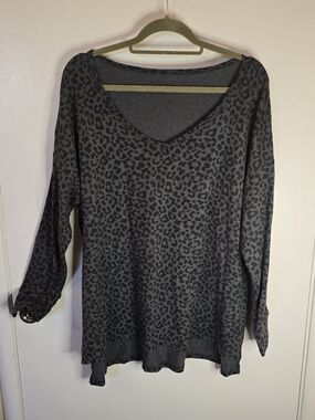 Workshop Republic Clothing Gray Knit Pullover